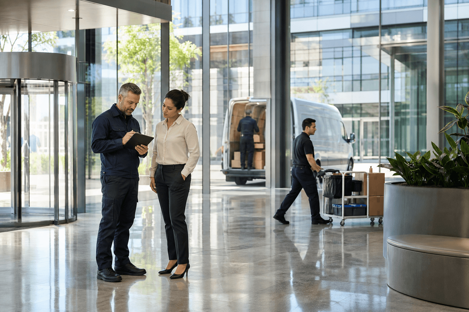 Corporate campus operations